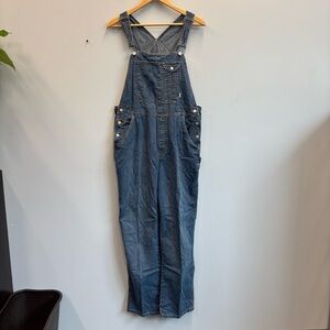 Vintage Y2K Old Navy Denim Overalls Carpenter Style large